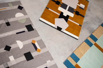 PLAYTIME EENY MEENY MINY MOE - Patterned rectangular wool rug by La Manufacture - view 3